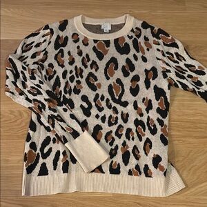 Leopard Print Women's Sweater